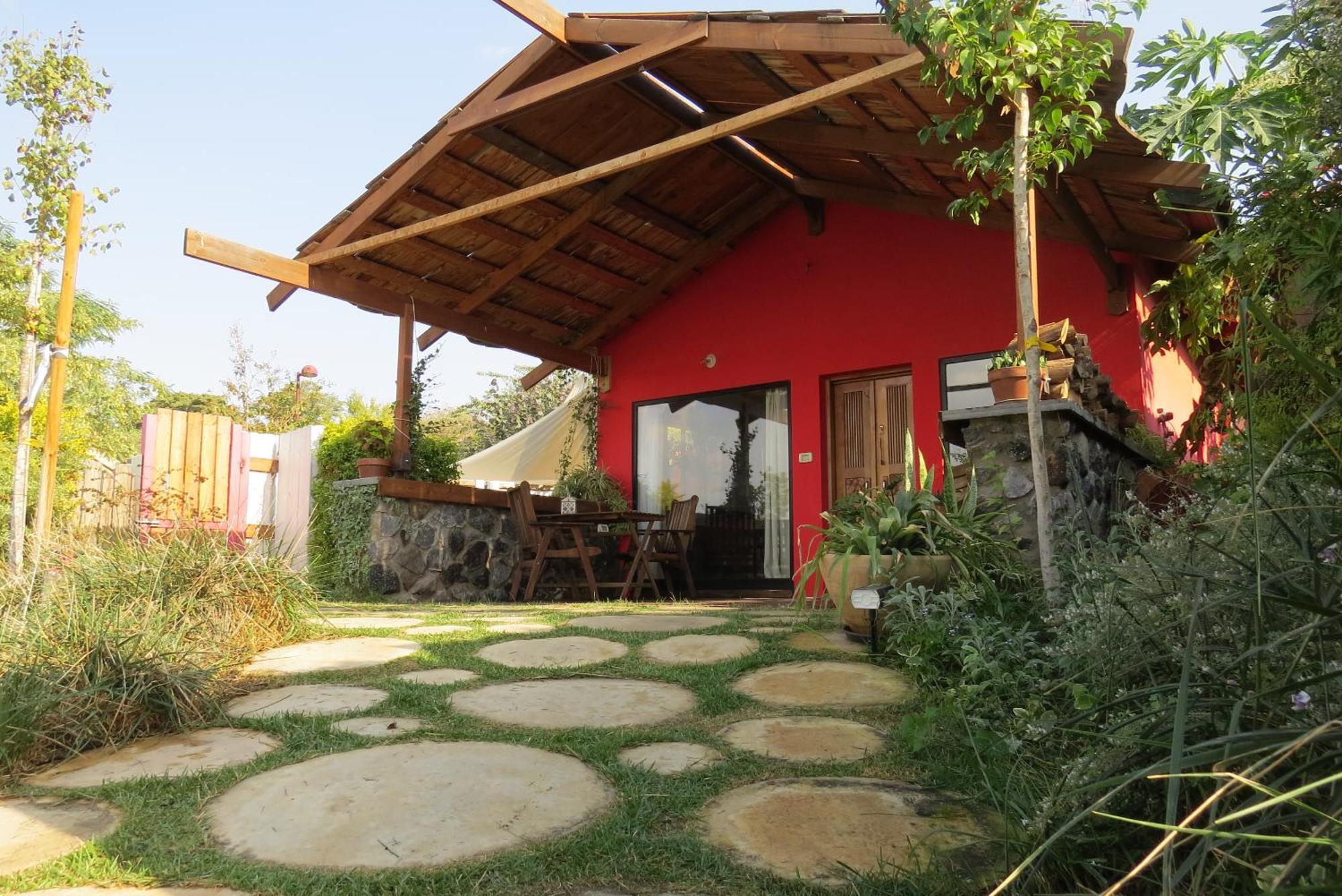 The Green And Red Cabins Ma'ale Gamla Bagian luar foto